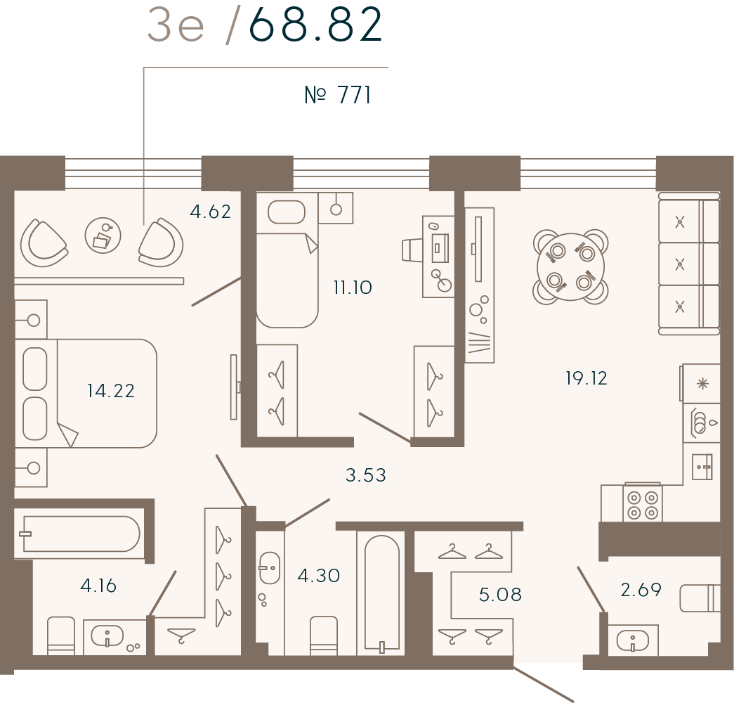 Апартамент №771