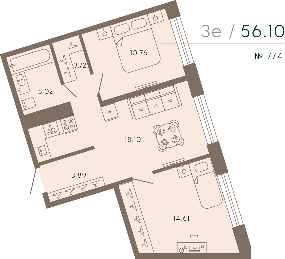 Апартамент №774